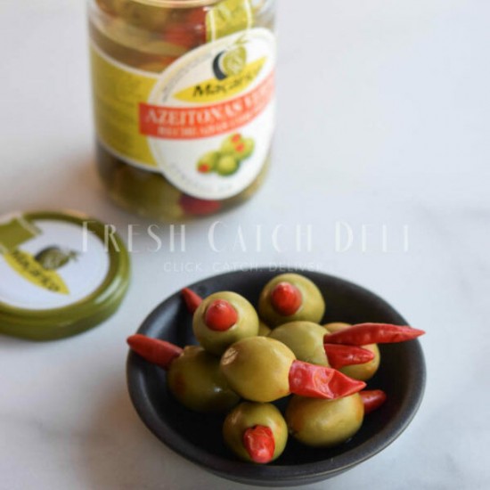 Olives Green Chilli 350g Jar